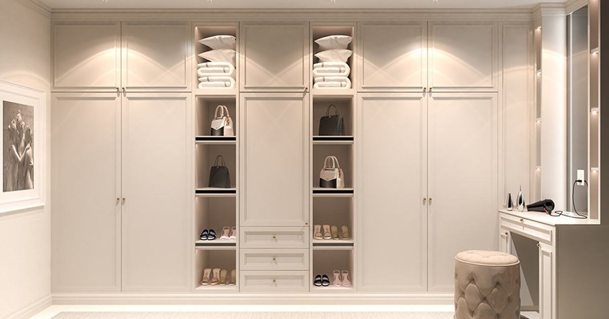 Classic White Modular Wardrobe Design