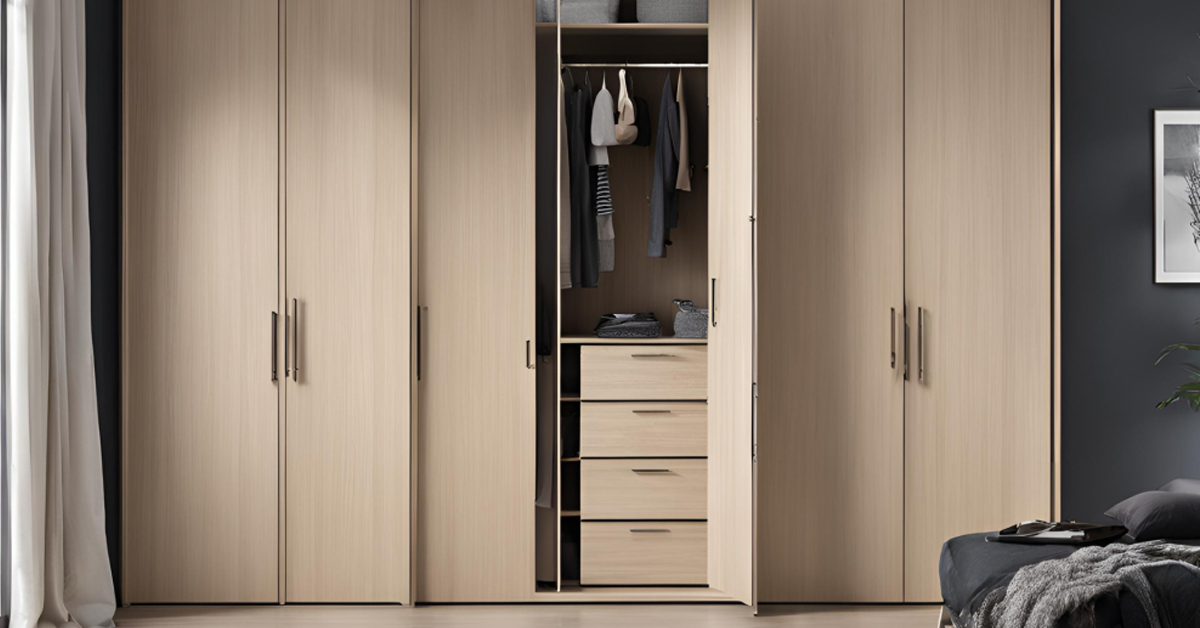 Full-Height Wardrobe Design With Hinged Doors