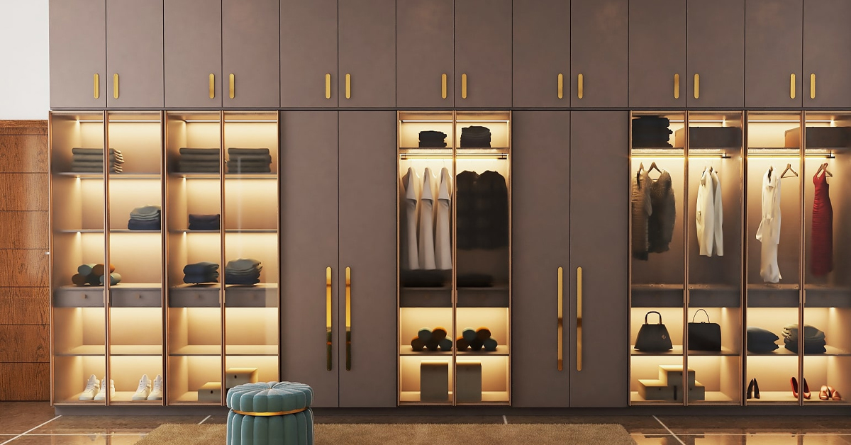 Glass Modern Wardrobe Design