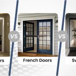 Sliding door vs French door vs Swing door
