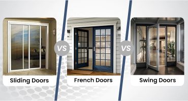 Difference between Sliding door vs French door vs Swing door