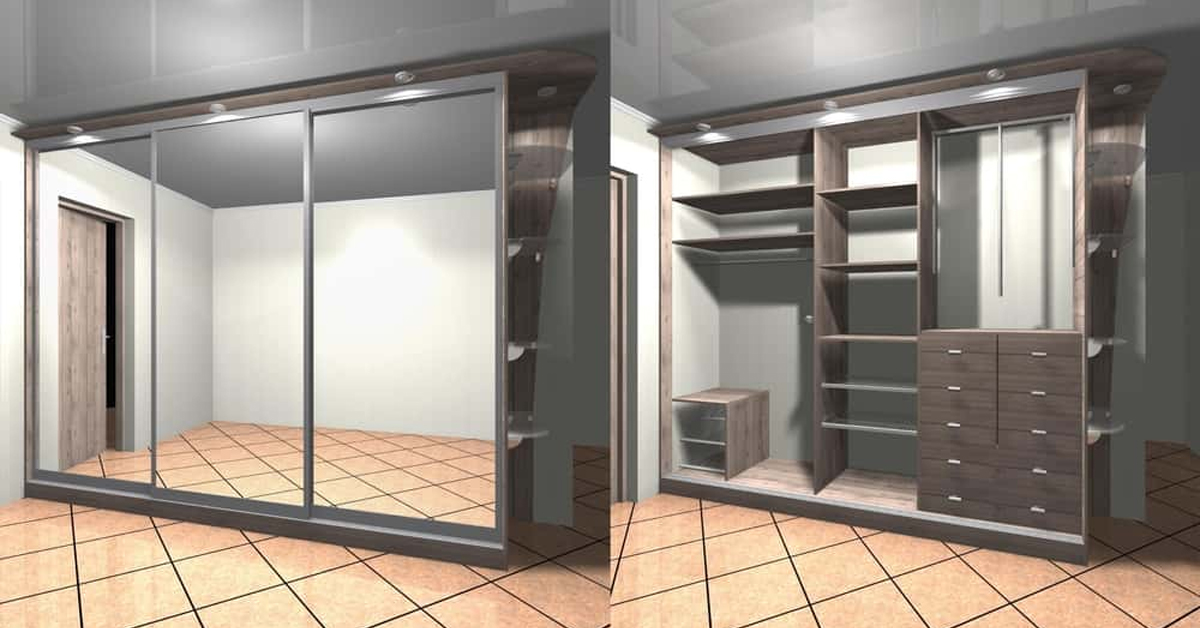 Strong and Luxurious Steel Wardrobe Design