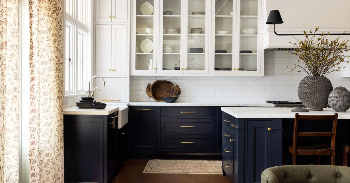 Two-Tone Cabinetry For A Contemporary Look