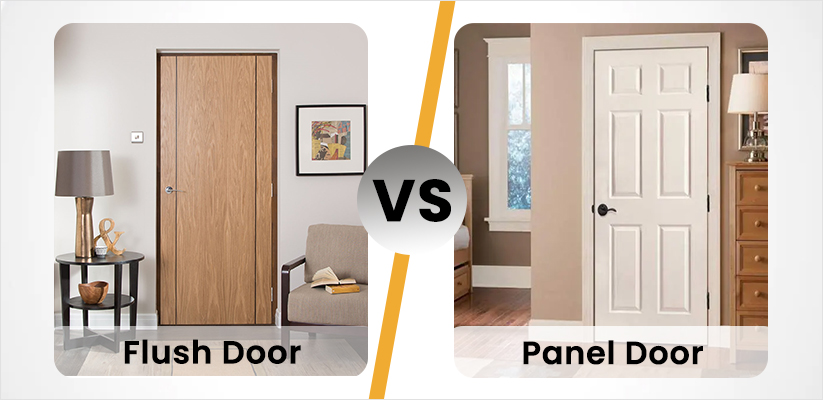 Flush Door vs. Panel Door which one better for you.