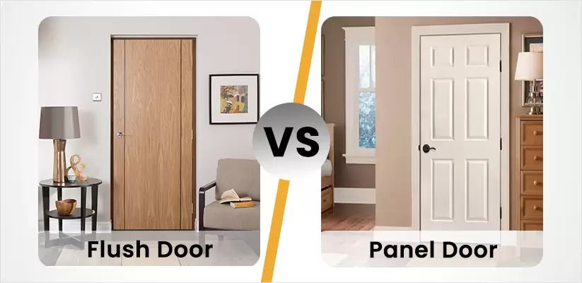 Solid Entry Door - Flush Dimensions & Drawings