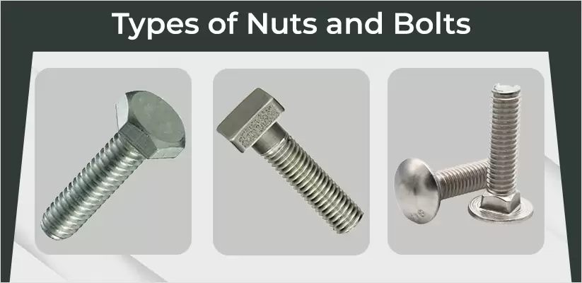 Types of bolts on sale and nuts