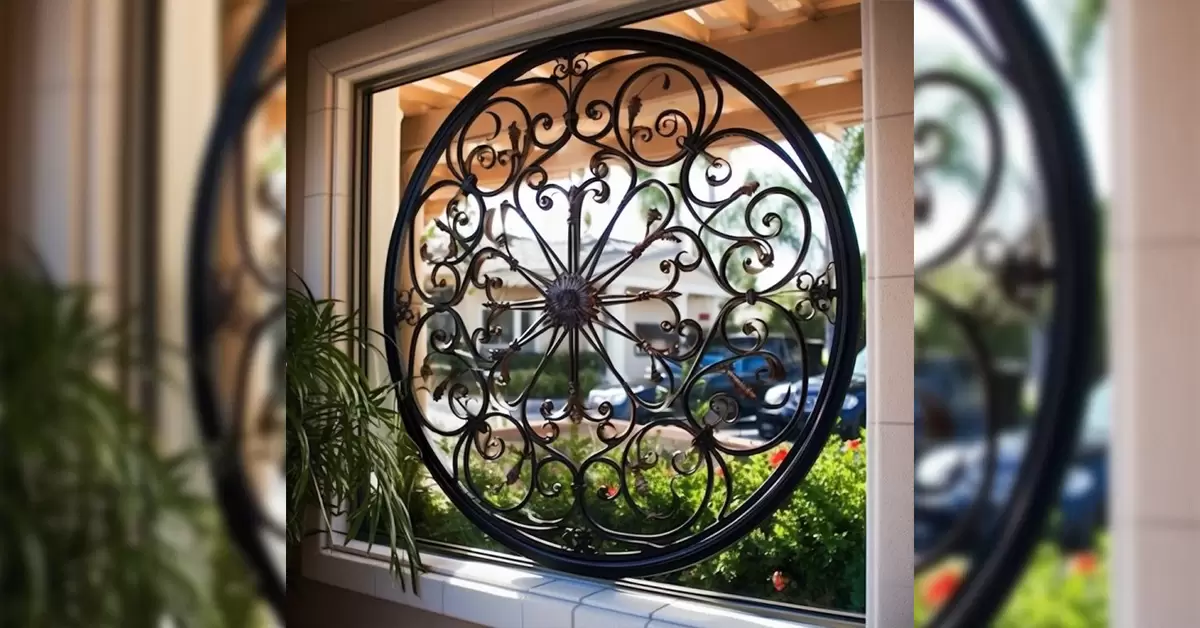 Interlocking Shaped Window Grill Design