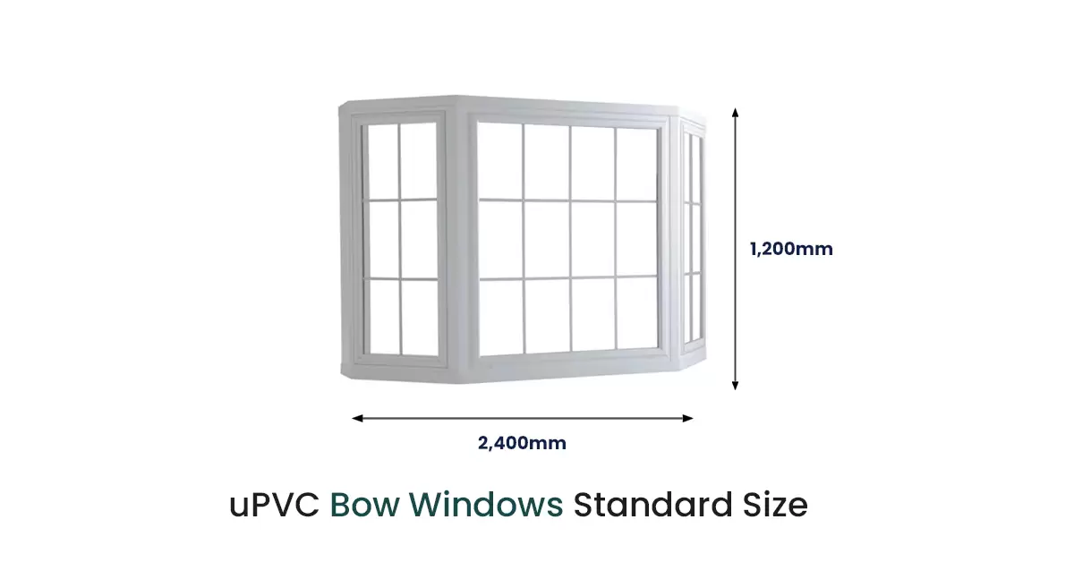 uPVC Bow Windows Standard Size