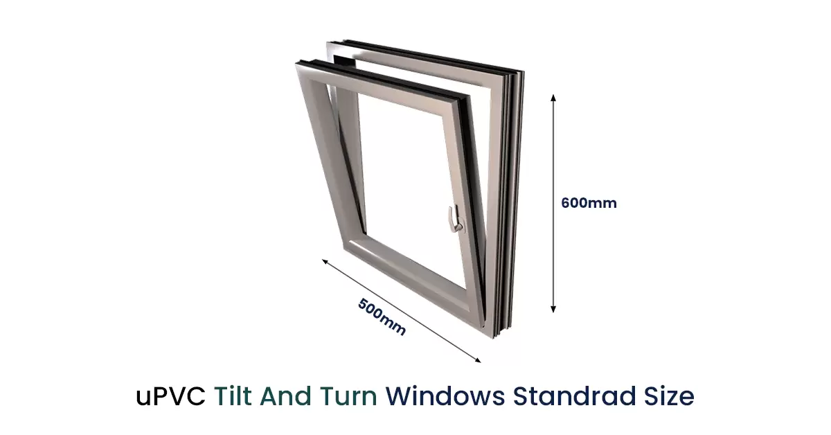 uPVC Tilt And Turn Windows Standard Size