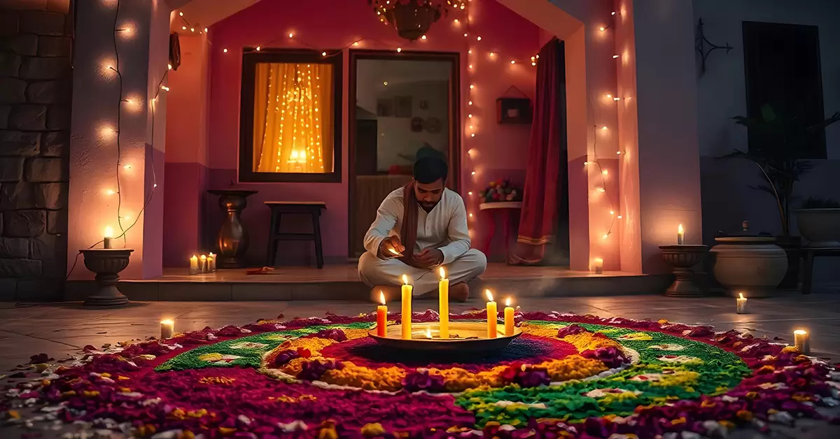 Make An Enchanting And Colorful Rangoli