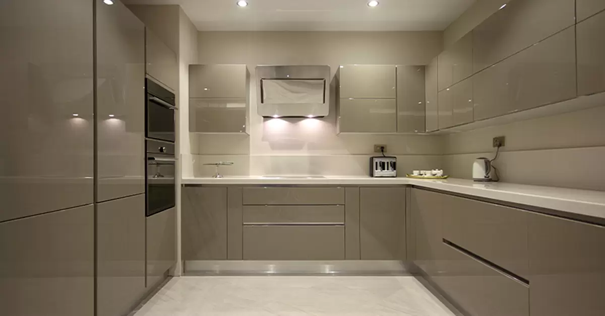 Acrylic Modular Kitchen