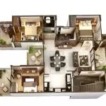 3BHK Flat Interior Design Cost: Get A Complete Estimate Price For Your Home