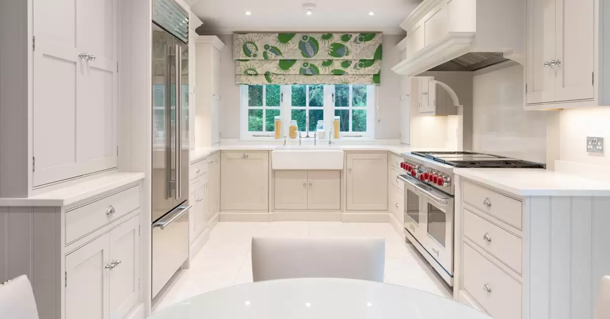 Classic White U-Shaped Kitchen