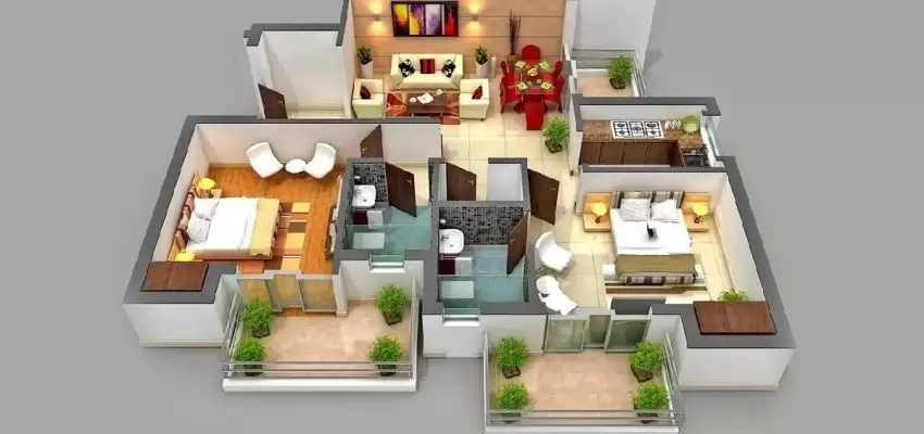 What is The 2 BHK Interior Design Cost in Noida?