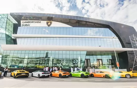 World’s largest Lamborghini showroom in Dubai