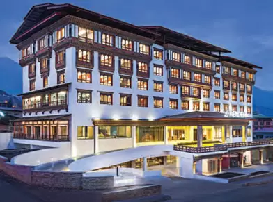 Le Meridian hotel at Thimphu