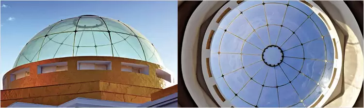 Glass Dome for temple at Kudal, Maharashtra