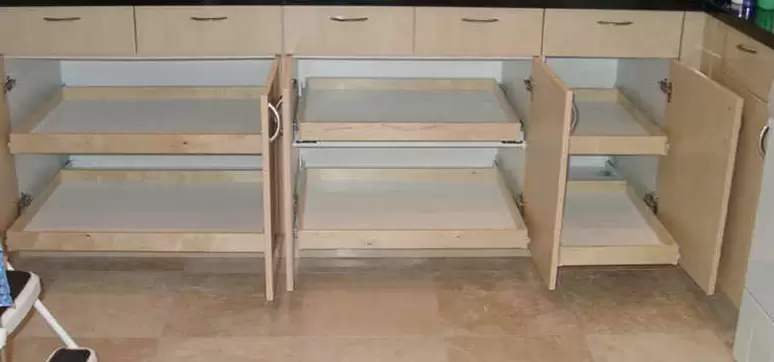 cabinets slide tables