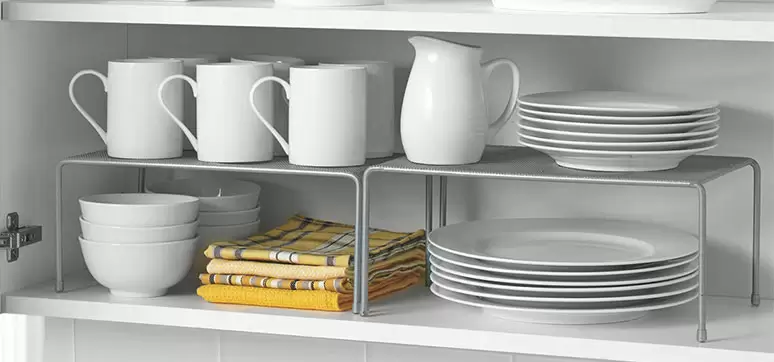 kitchen shelf risers