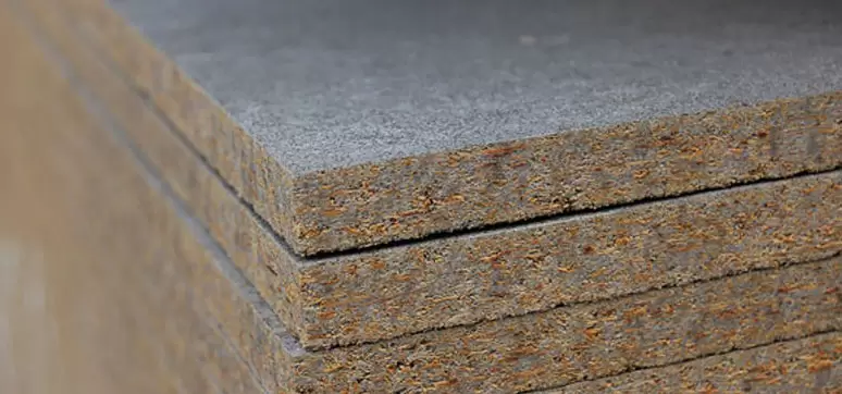 Cement-bonded particle board