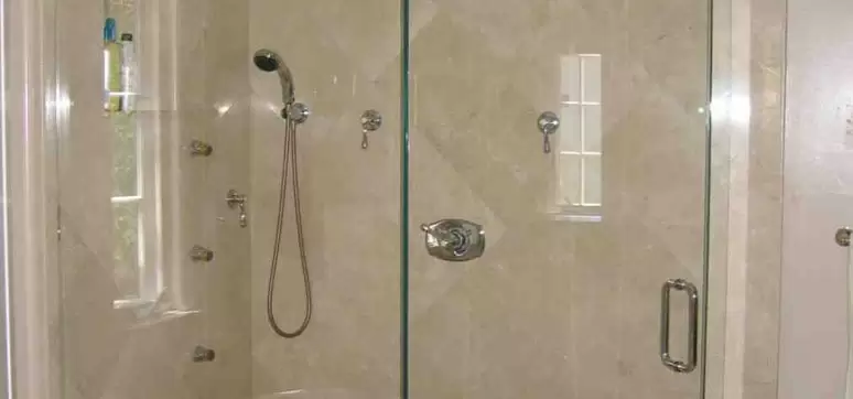 shower door glass panel