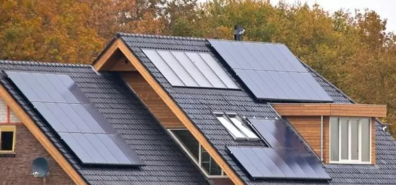 solar panel house