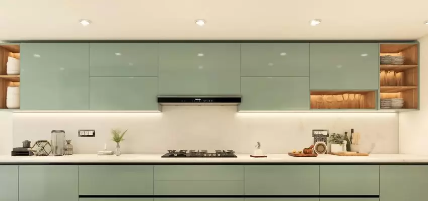 Straight Modular Kitchen Designs For A Sleek And Modern Look