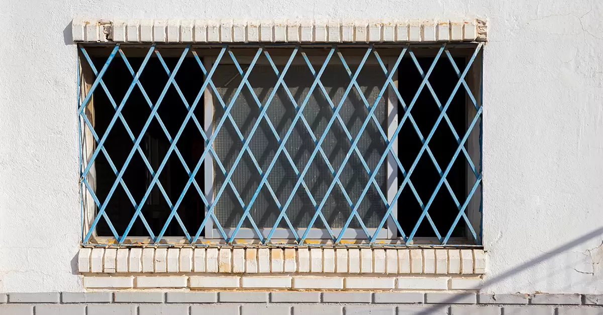 Classic Iron Window Grill Design