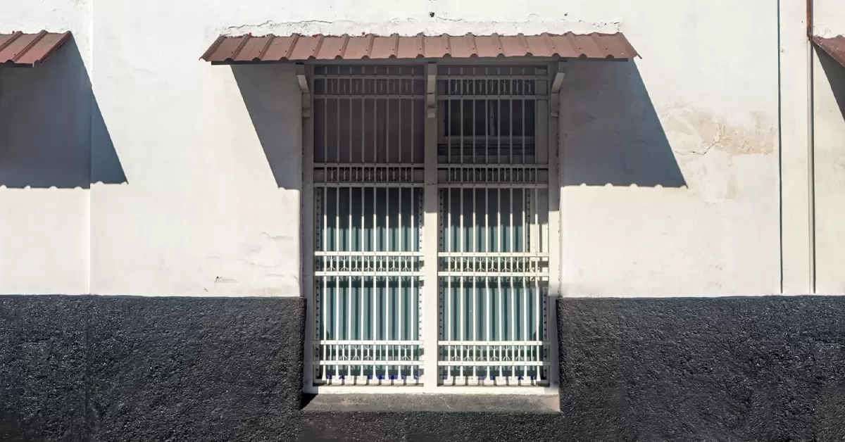 White Window Grill