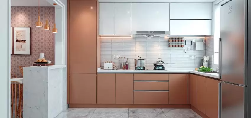 Acrylic Modular Kitchen