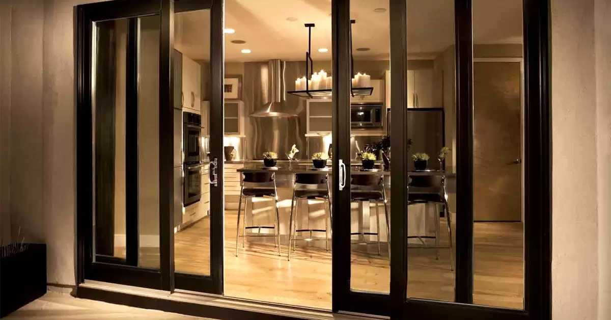 Black Aluminium Door for Luxurious Indoors