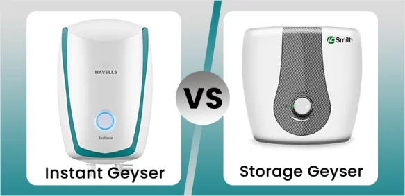 Know about the difference between the Instant Geyser and Storage Geyser