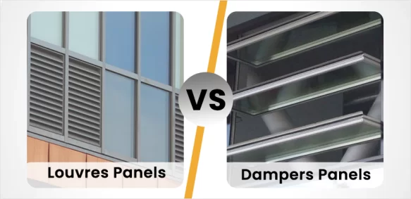 Louvres vs. Dampers panels