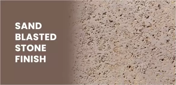 What is a Sandblasted Stone finish?