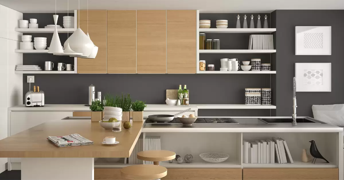 Space-Saving Kitchen Design With Multifunctional Furniture