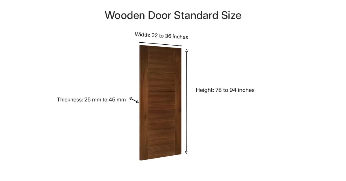 Wooden door standard size