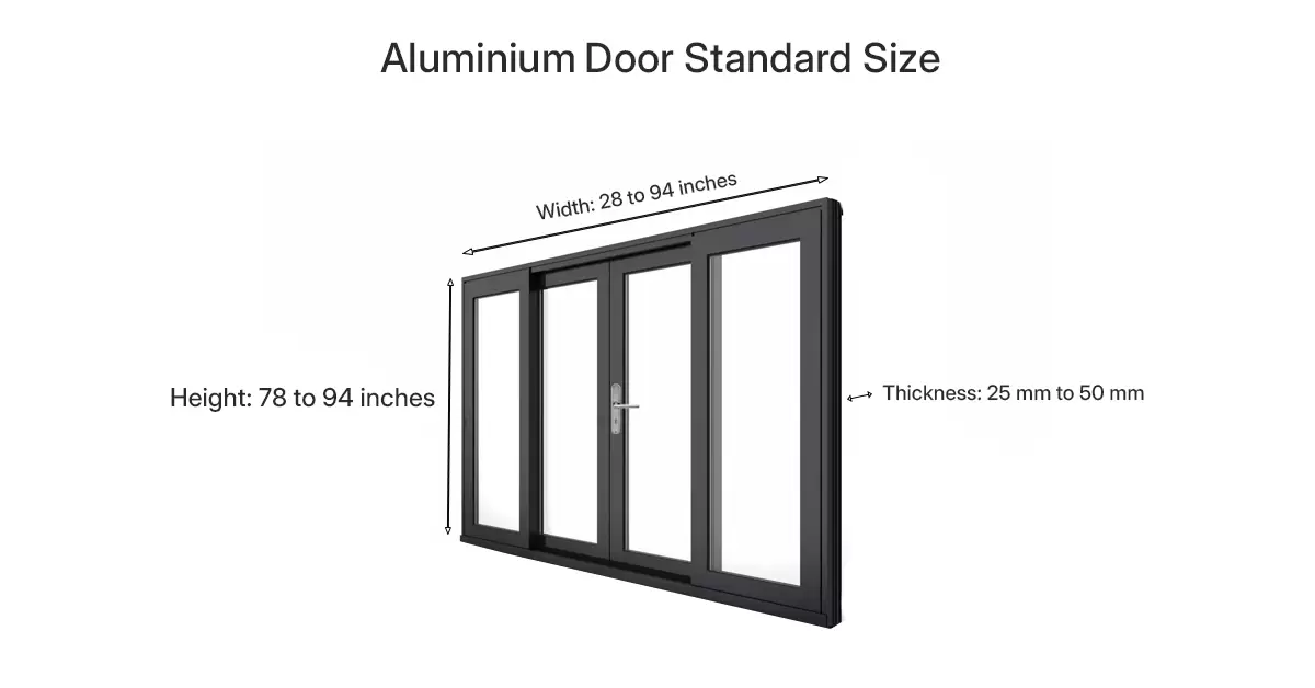 Aluminum Doors Standard Size