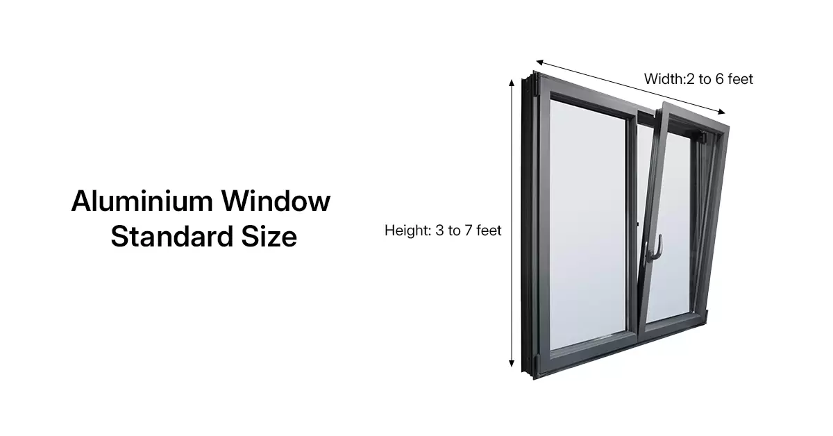 Aluminum Windows Standard Size in NCR