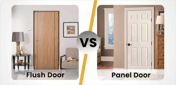 Flush Door vs. Panel Door