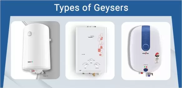 Peek a look at the different types of geysers you can buy from