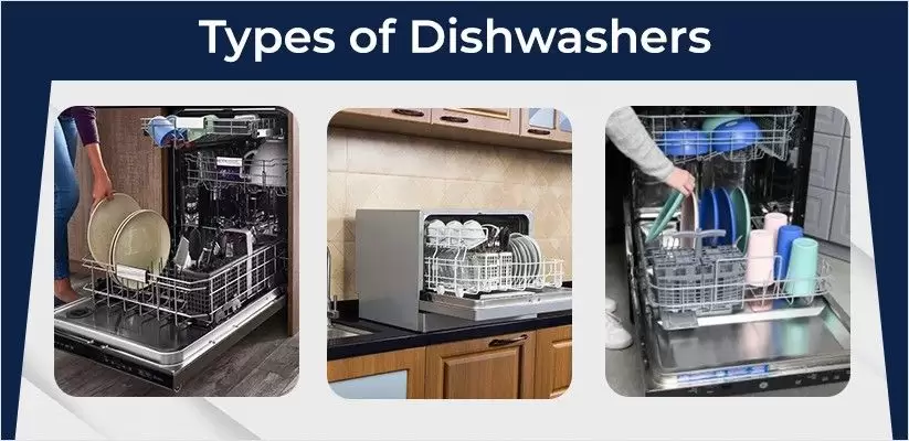 Types Of Dishwasher | Kitchen Dishwasher