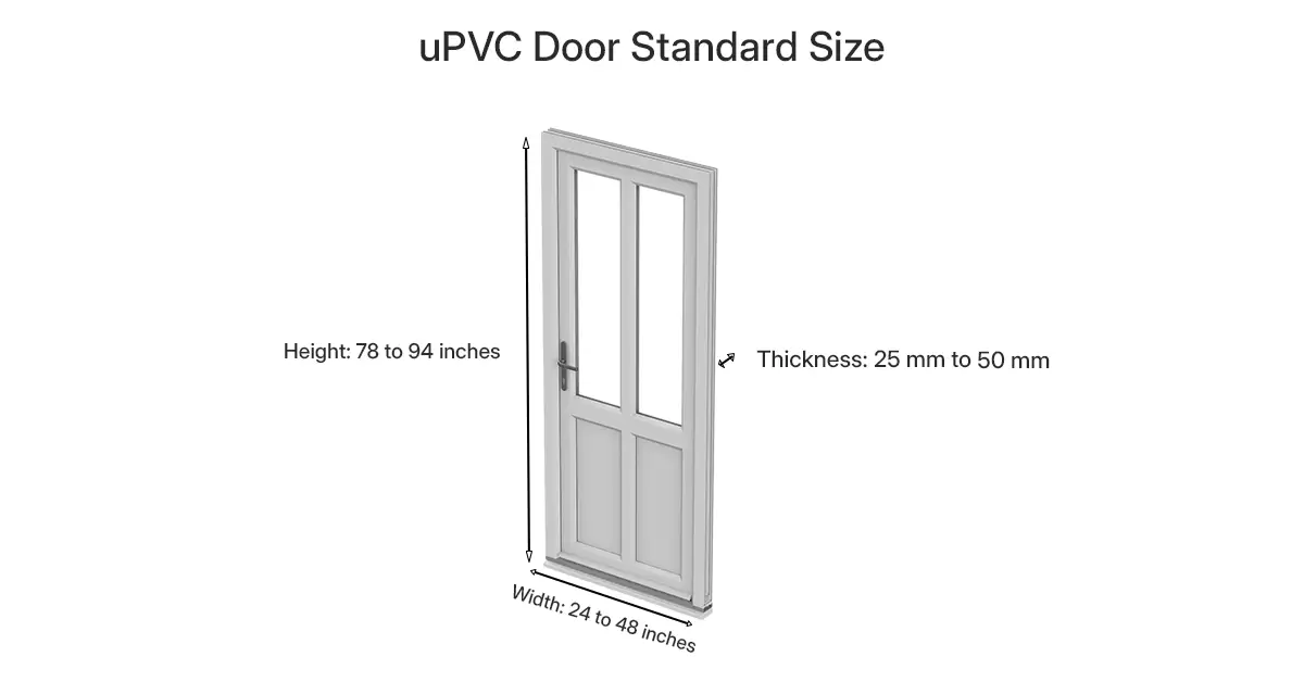 uPVC Door Standard Size