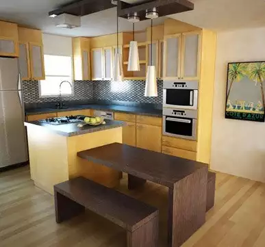 Small open kitchen design for your little apartment