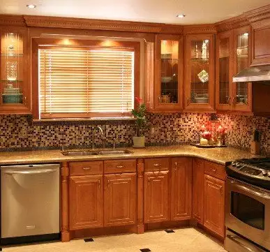 Stunning rustic wooden cupboards