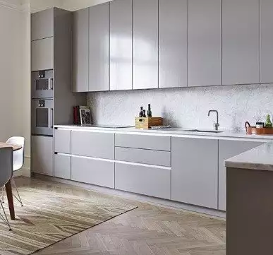 Sleek handle less vertical cabinets