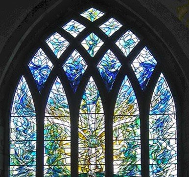 light stained glass window