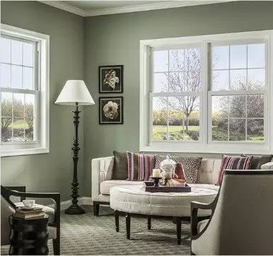 double hung windows with glass