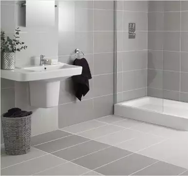 Porcelain bathroom tile