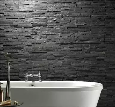 Slate bathroom tile design