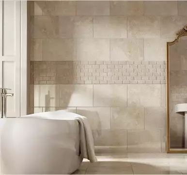 Stone bathroom tile